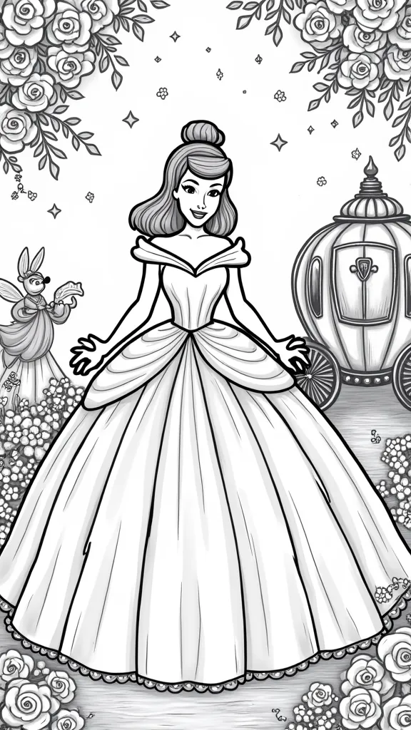 coloriage de Cendrillon Disney